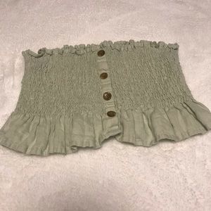 Faithfull The Brand linen crop top